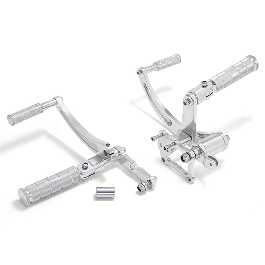 Attitude Inc ATT-RSHD-FLH09P Billet Forward Control kit Polished 4 in Forward For Harley-Davidson Street Glide 2009-2020 Kit