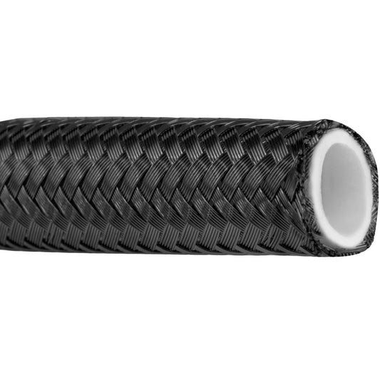 Proflow PFE200-10BK-10 Black Stainless Steel Braided PTFE Hose -10AN 10 Metre Length