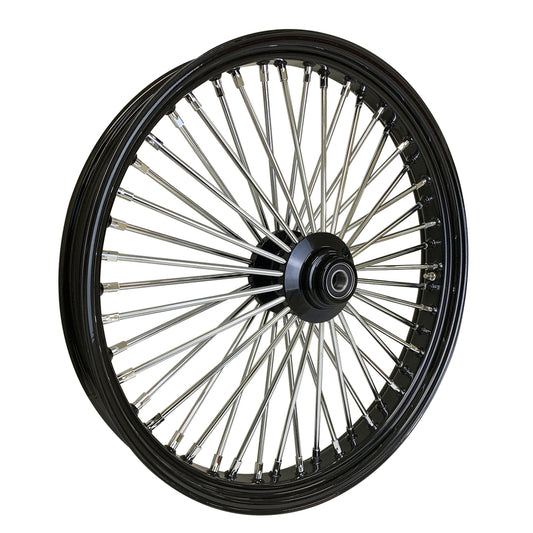 Attitude Inc ATT-37-563 Wheel Front MaxSpoke Black/Chrome For Harley-Davidson Narrow Glide 21 x 2.15 in Single Disc 3/4'' Axle Each