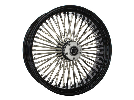 Attitude Inc ATT-37-520 Wheel Rear MaxSpoke Black/Chrome Spoke For Harley-Davidson 16 in. X 5.5 in 3/4'' Axle Each