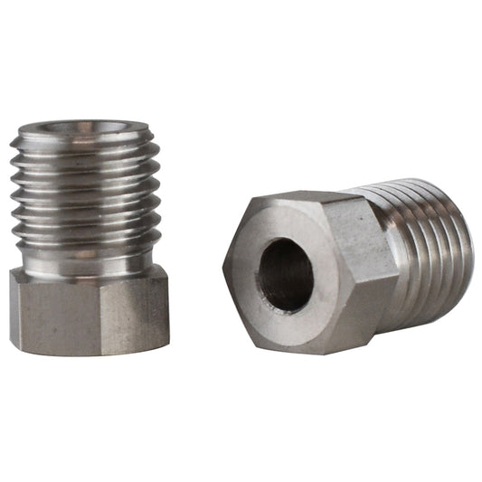 Proflow PFE366-20 Brake Hard Line Tube Nut 7/16 x 20 Stainless for 3/16 pipe Qty 2