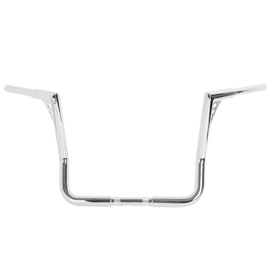 Attitude Inc ATT-XF161029-E-14 Wide Bonanza Handlebar ,14 inc ,1 1/4 Dia ,For Harley Touring Dressers ,Baggers FLHT FLHTC Chrome each
