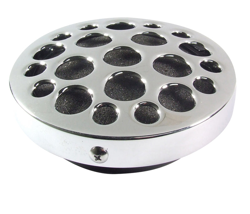 Attitude Inc ATT-AS13407 Air Cleaner kit Chrome Cheese Hole For Harley Custom Bedix Carb kit