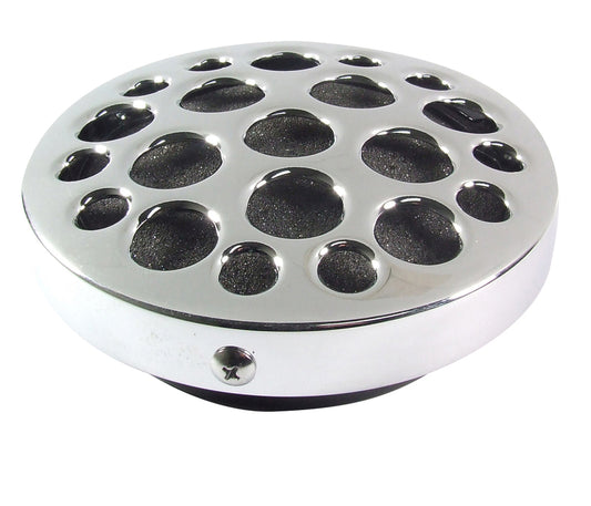 Attitude Inc ATT-AS13407 Air Cleaner kit Chrome Cheese Hole For Harley Custom Bedix Carb kit
