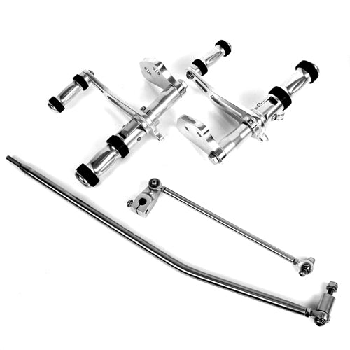 Attitude Inc ATT-RSHD-SB06P Forward Control Kit Polished 8.5 in Forward For Harley-Davidson Dyna Street Bob 2006-2017 Kit