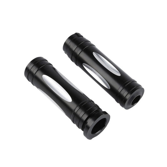 Attitude Inc ATT-XF2906C124-01 Handlebar Hand Grips Black Machined 1 in Handlebar For Harley Touring Sportster Dyna VRSC Pair
