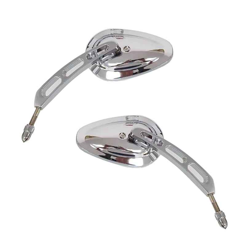 Attitude Inc ATT-XF110876-E Attitude Rearview Mirror Universal 8mm stud For Harley Touring FL Sportster XL883 XL1200 Pair