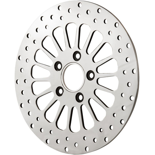 Attitude Inc ATT-90-613 MaxSpoke Rotor Rear Polished 11.5 in. For Harley Custom Each