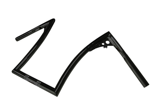 Attitude Inc ATT-AS20119 Bonanza Handlebar Black Powder Coat 15 Inch 1.00 inch thick Ape Hangers For Harley Softail Sportster Fat Boy Dyna