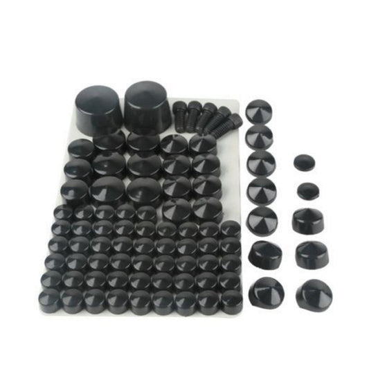 Attitude Inc ATT-XF121705-B Bolt Topper Caps Set For Harley Davidson Softail Twin Cam models 2007-2013