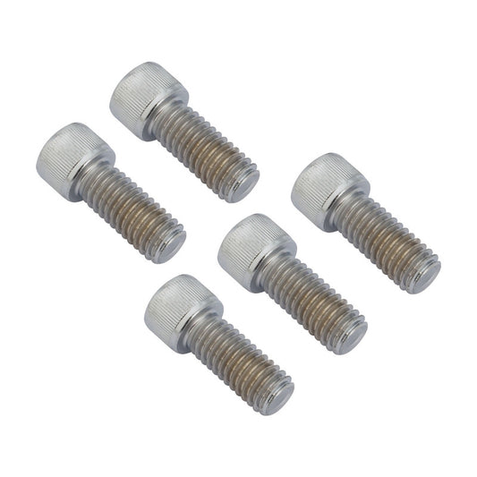 Attitude Inc ATT-DPBOLT-100 Drive Pulley Bolt Kit Chrome 5 piece Suit Harley 7/16-14 25mm Kit