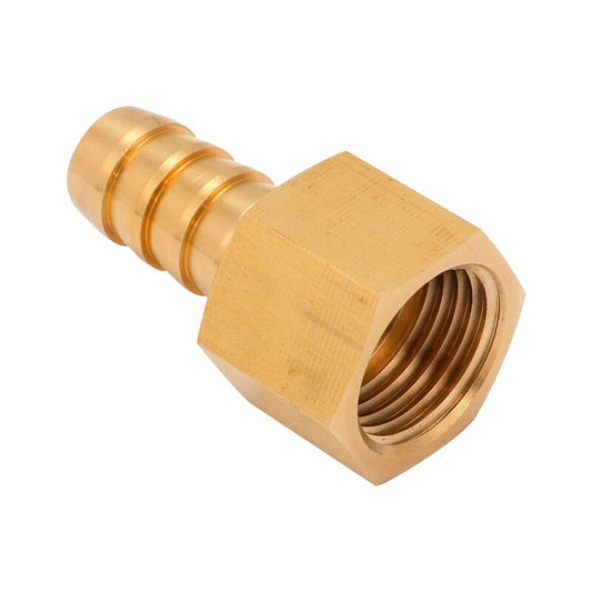 Proflow PFE711-M16-SP Fitting Adaptor M16 x 1.5 Female Inverted Flare To 3/8'' Barb Brass Each