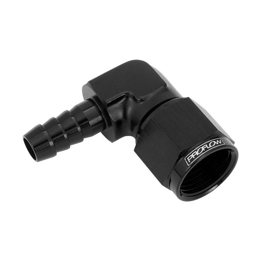 Proflow PFE413-08-06BK 3/8in. 90 Degree Barb Male Fitting To 08AN Female Black