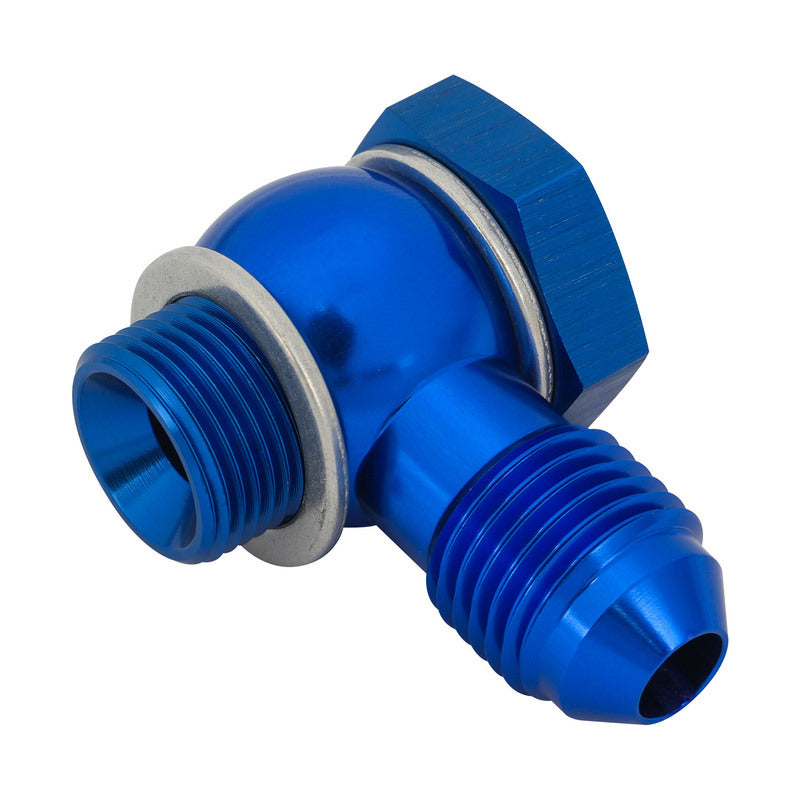 Proflow PFE722-06-AN Fitting Fuel Inlet Banjo Kit 9/16-24 x AN6 Suits Holley Side Pivot Bowl Barry Grant FiTech Blue