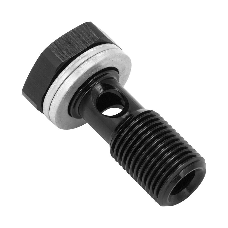 Proflow PFE722-06-02BK Fitting Banjo Bolt 1/8"-27 NPSM Thread Black Each
