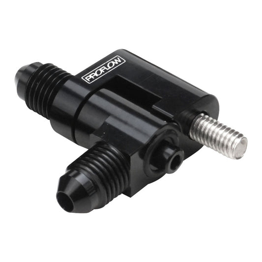 Proflow PFE662-04BK-2P Engine Steam Line Fitting 2-Port Male -04AN Swivel For Holden LS Black Each