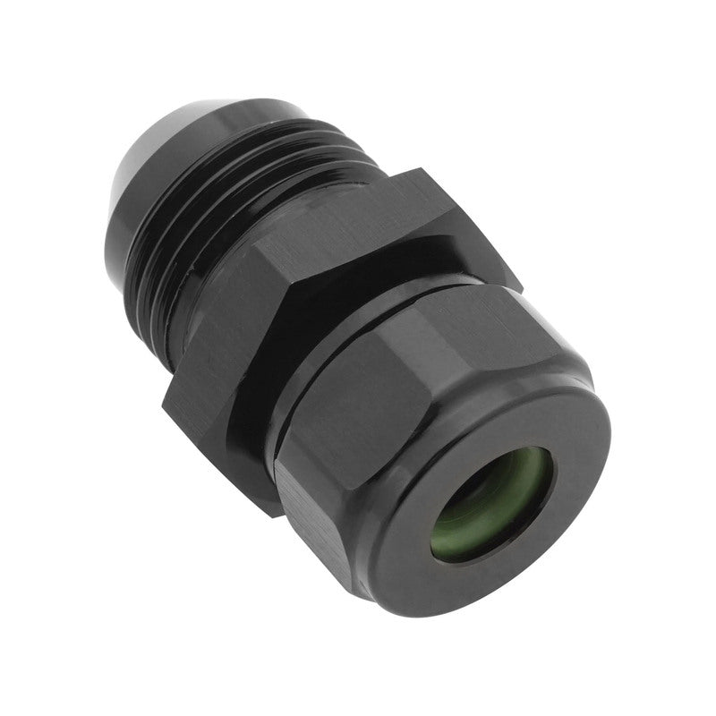 Proflow PFE631-06-08 Barb End Adaptor Suit 3/8'' Barb to AN8 Male Black Each