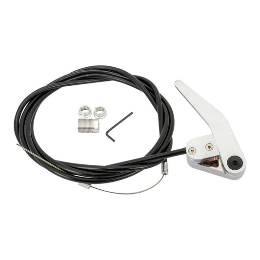 Proflow PFEBJ-5 Universal Bear Jaw Door Latch Release Boot Release Chrome Handle with Cable Kit