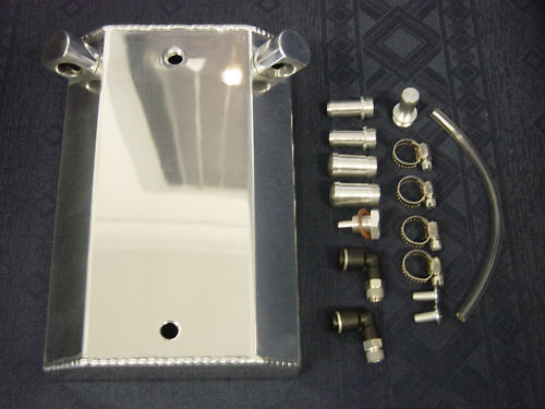 Cal Customs CAL2862 Polished Aluminium Oil Catch Tank 1 Litre