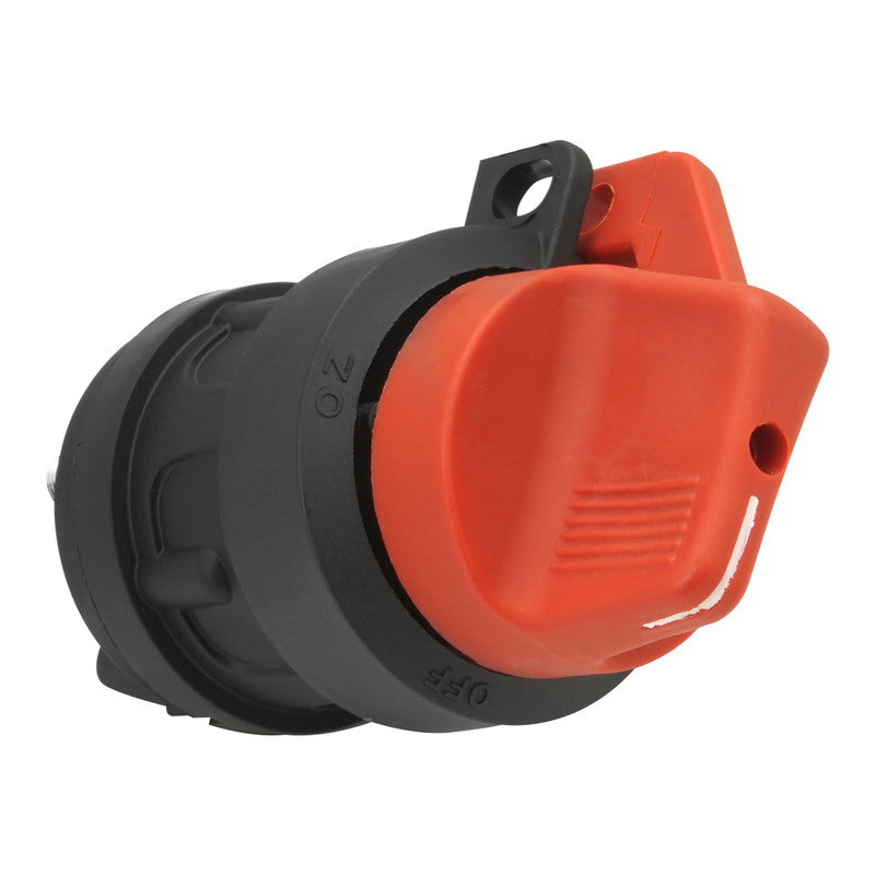 Proflow PFEBT-047 The Big Round Battery Disconnect Switch On-Off Plastic Red/Black Marine Style with lock hole 12v - 36v 300Amp