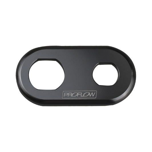 Proflow PFEACWP105BK Bulkhead Aluminium Plates 2 Hole Black