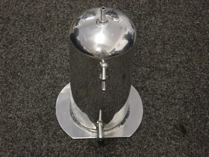 Universal Polished Aluminium Surge Tank 2.5 Litre Round Cal Customs CAL2928