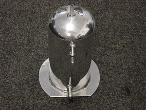 Universal Polished Aluminium Surge Tank 2.5 Litre Round Cal Customs CAL2928