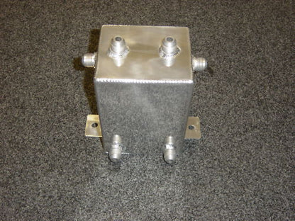 Universal Polished Aluminium Surge Tank 3 Litre Rectangle Cal Customs CAL2933
