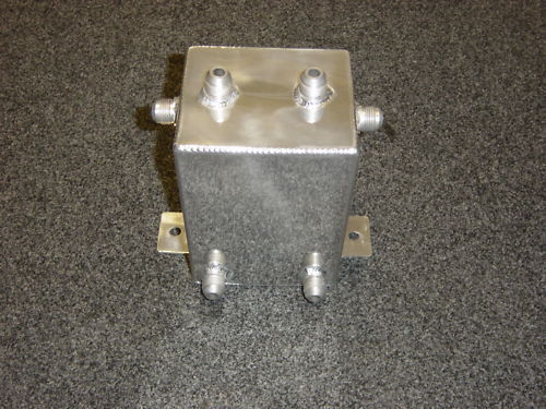 Cal Customs CAL2933 Polished Aluminium Surge Tank 3 Litre Rectangle