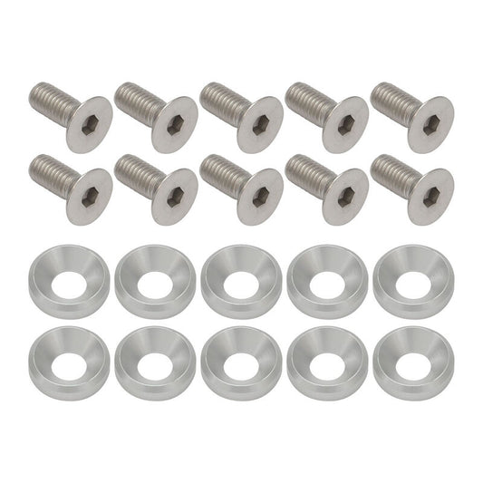 Proflow PFE900-04P Billet Dress Up & Fender Washer Kits 5/16'' UNC x 3/4'' Polished 10-Pack