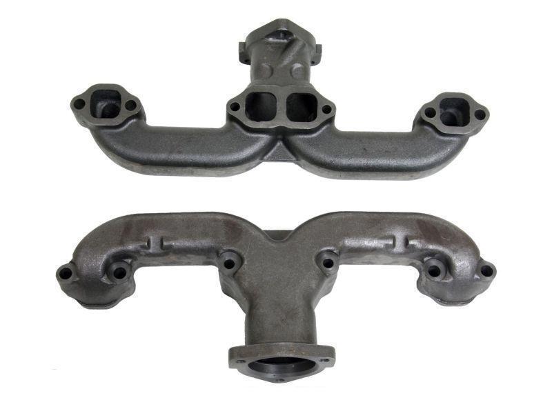 Cal Customs CAL4455 Chevy Rams Horn Style Cast Iron Exhaust Manifold Chev Small Block 1955+