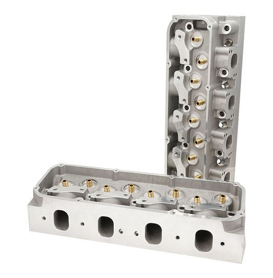 Proflow PFEAHF20068-2V-BARE Cylinder Heads AirMax 200 Bare Aluminium Ford Cleveland 2V 68cc Chamber 205cc Intake Runner Pair
