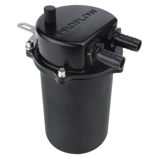 Proflow PFECCT-500BK Catch Can Kit Oil Separator Baffled Recirculating 500mL Billet Aluminium Universal