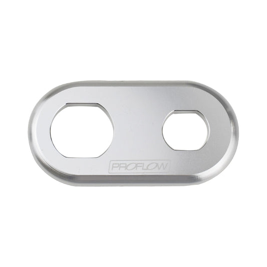Proflow PFEACWP105 Bulkhead Aluminium Plates 2 Hole Polished