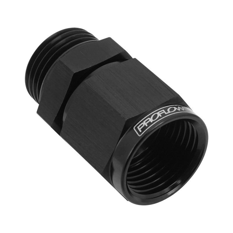Proflow PFE907-08-10BK Fitting Adaptor Male -10AN ORB To Female -08AN Black