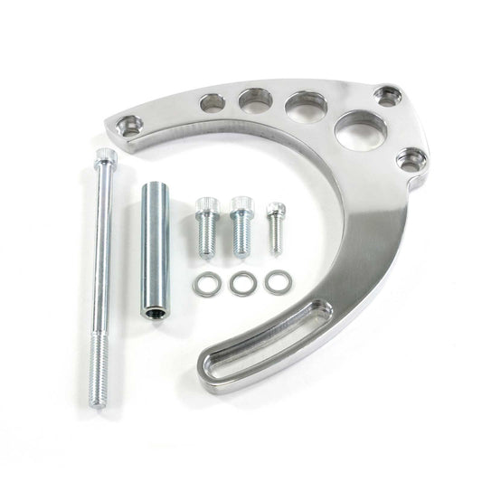 Proflow PFEABBC9133P Alternator Bracket Kit For Chevrolet BB Long Pump Mid Mount Aluminium Polished Kit