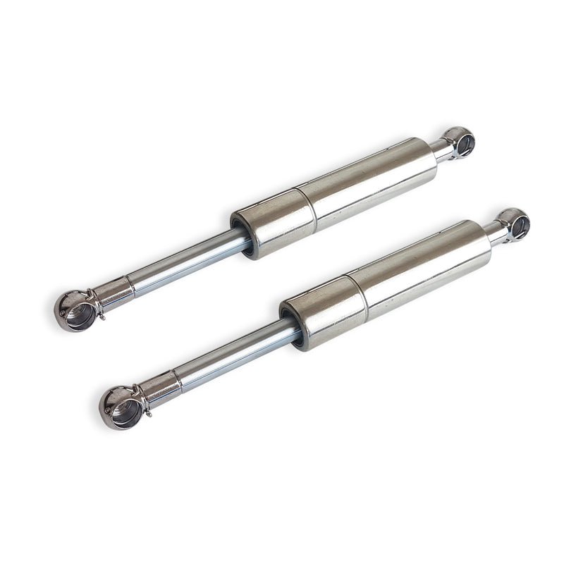 Proflow PFEBHRSCH Replacement Gas Strut Pair Hood Hinges Billet Aluminium Polished Stainless Struts,