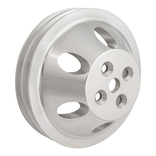 Proflow PFEP8852P Pulley V-Belt Water Pump SB Chev Short Water Pump 2-Groove Polished Aluminium