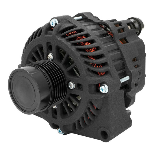Proflow PFEPM38270BKW Alternator Power Spark 140 Amp For Holden Commodore LS 6.0 VE/VF Internal Regulator Black Serpentine Pulley,
