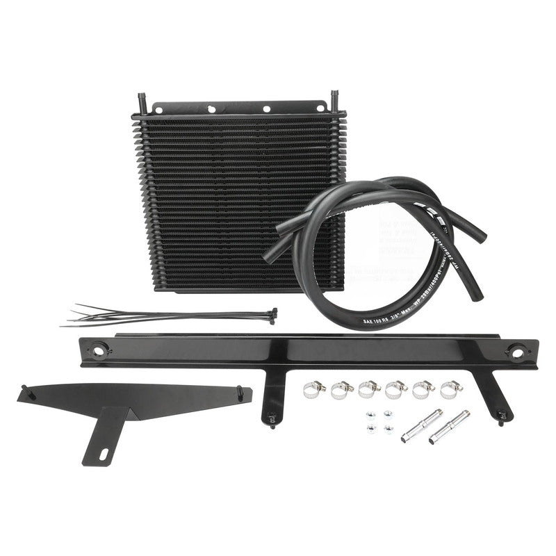 Proflow PFEOCVE-KIT Transmission Oil Cooler Kit For Holden Commodore VE V6 & V8 280 x 255 x 19mm 3/8'' Barb Black Powdercoated