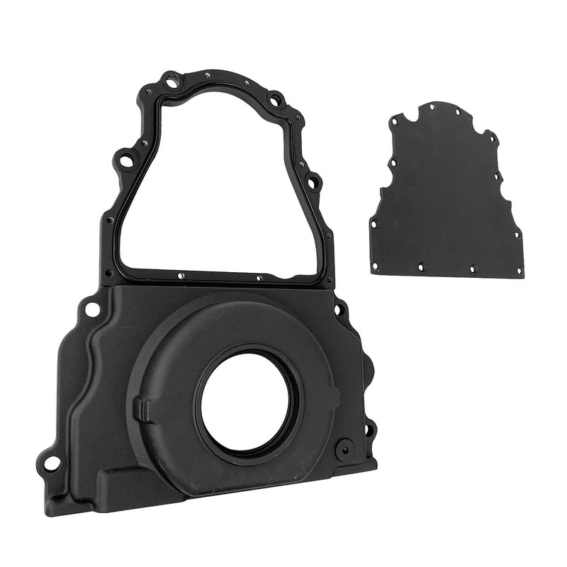 Proflow PFECTCLS-MBK Timing Cover 2-Piece Cast Aluminium Black Powdercoat Without Cam Sensor Chev Commodore LS V8