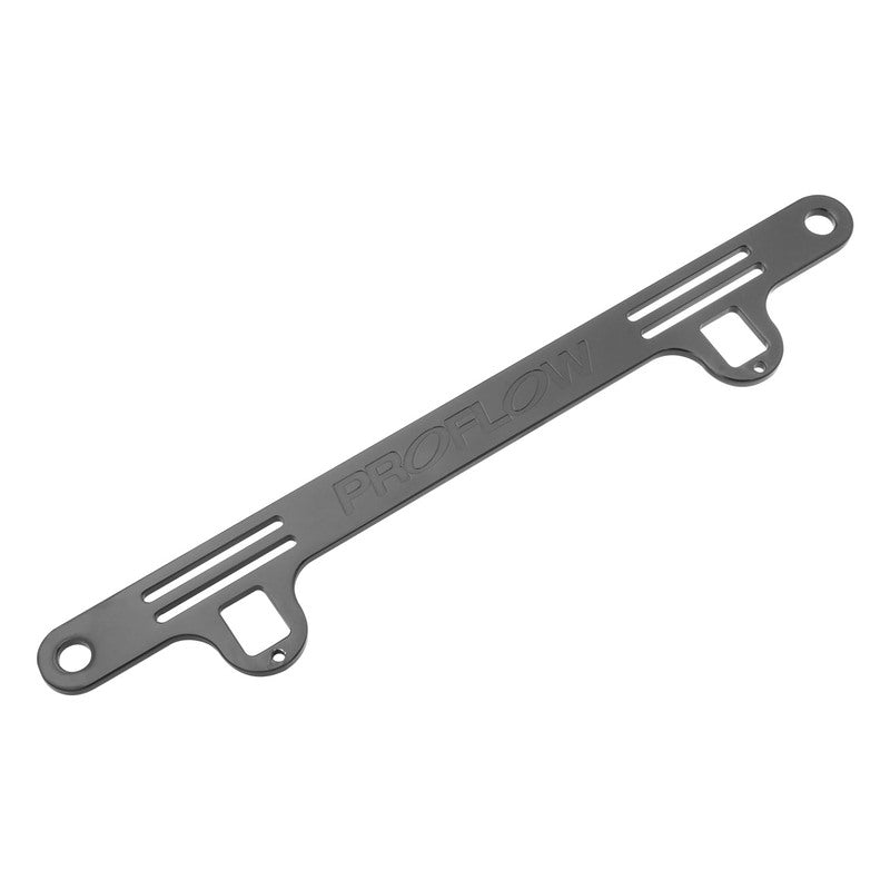 Proflow PFEOSFDBKT Oil & Water Line Feed Bracket Kit Billet Aluminium For Ford Barra XR6 Black Anodised w/Seperators