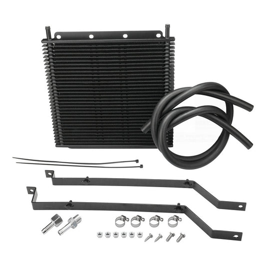 Proflow PFEOCVT-KIT Transmission Oil Cooler Kit For Holden Commodore VT S2 / VX V6 & V8 280 x 255 x 19mm 3/8'' Barb Black Powdercoated