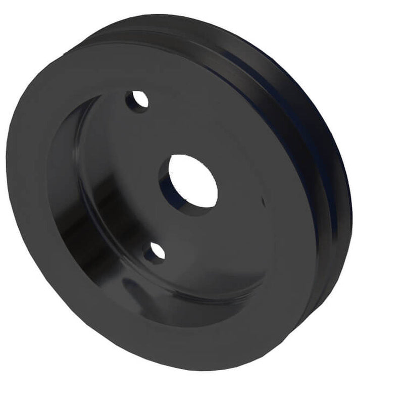Proflow PFEP8853BK Pulley V-Belt Crankshaft SB Chev Short Water Pump 2-Groove Black Aluminium