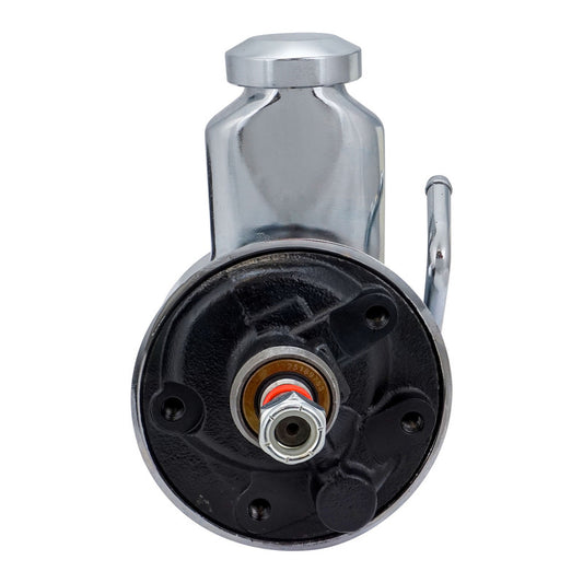 Proflow PFEPSP100C Power Steering Pump Saginaw P Series Reservoir Keyway V Pulley Style Chrome Each