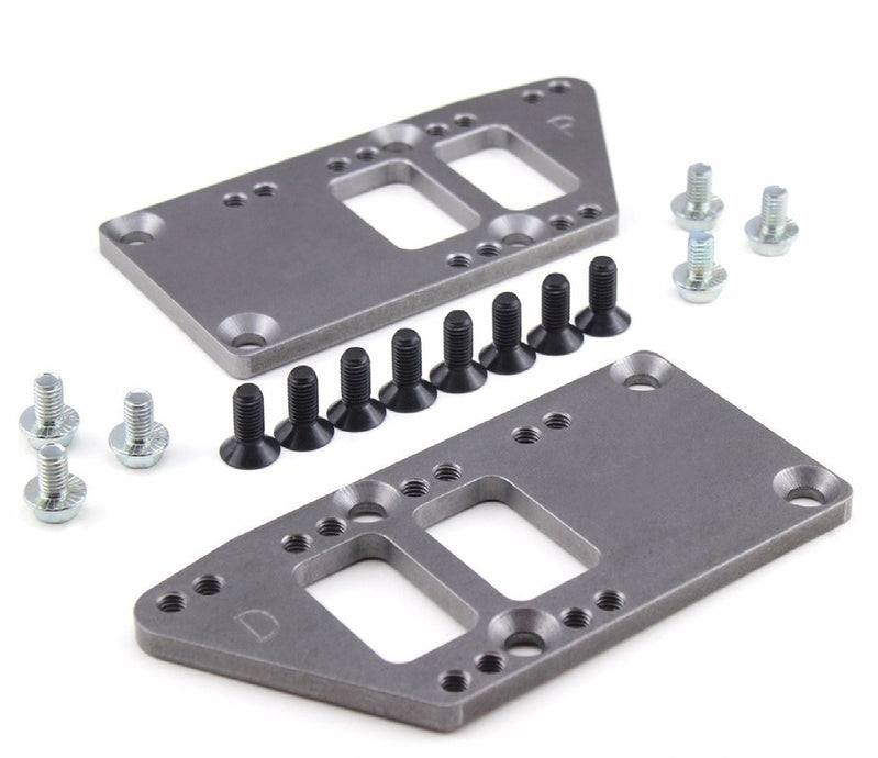 Proflow PFEEHMLS11 Engine Mounts Aluminium Motor Mount Plate Bolt-In LS Conversion Adjustable Raw Finish Pair