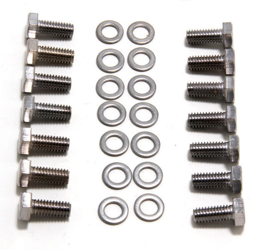 Proflow PFE-R0031 Transmission Pan Bolt Kit - 5/16''-18 In Thread - 0.750 In Long Hex Head Steel - Zinc Oxide - Various Applications - Set Of 17