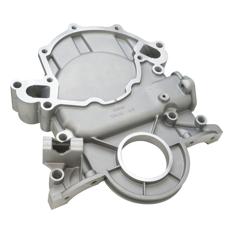 Proflow PFE-R6640 Timing Cover 1-piece Aluminum Natural For Ford Windsor Standard Rotation With Crank Sensor Boss 5.0lt 302 351W Each