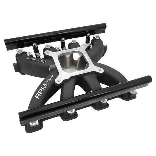Proflow PFEM300136BK Intake Manifold RPM AirMax-EFI Aluminium Black Chev Holden Commodore LS3/L92 Heads Single Plane With Fuel Rails Kit