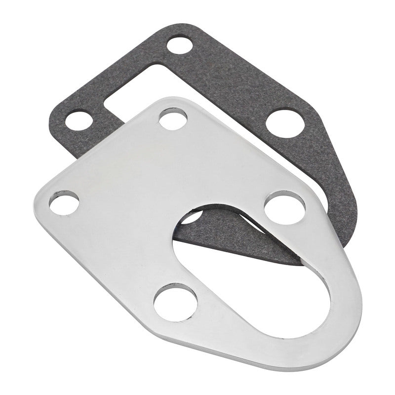 Proflow PFEFS-FPBP1 Fuel Pump Backing Plate Suit Small Block Chevrolet w/Gasket Chrome Steel Each